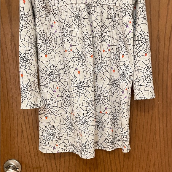 CARTERS UEC Girls Size 12 Gray and Black Spider Web Patterned Dress 🕷️ - Picture 4 of 11